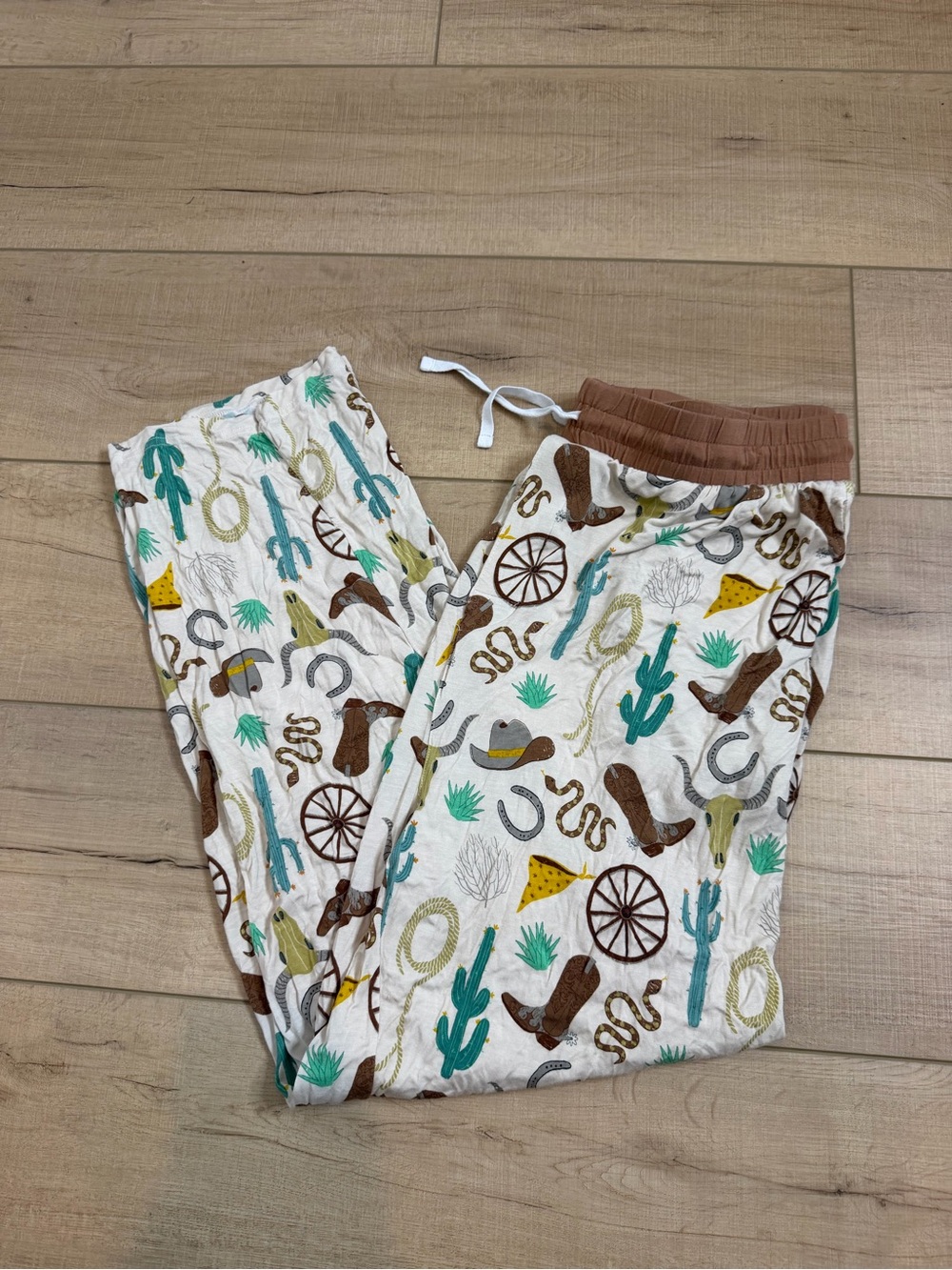 Little Sleepies Ready to Rodeo Men’s Bamboo Pajama Pants Size Large Western